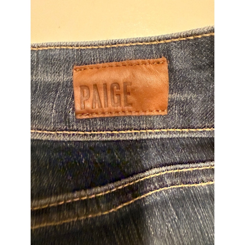 PAIGE Kylie Crop Sedona Straight Leg Jeans Dark Wash Size 24 W1276 - Picture 8 of 9